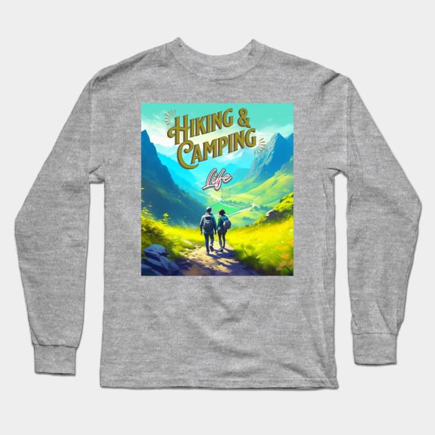 Hiking Life Long Sleeve T-Shirt by JSnipe